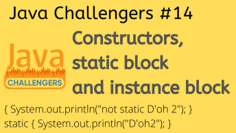 Constructors, static block, instance block