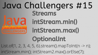 Java Optional min max Streams