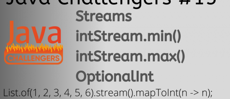Java Optional min max Streams