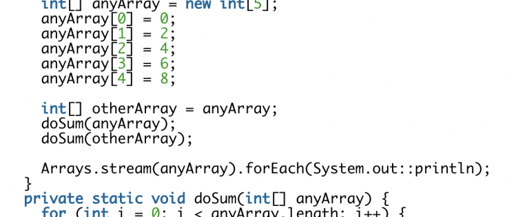 array object reference