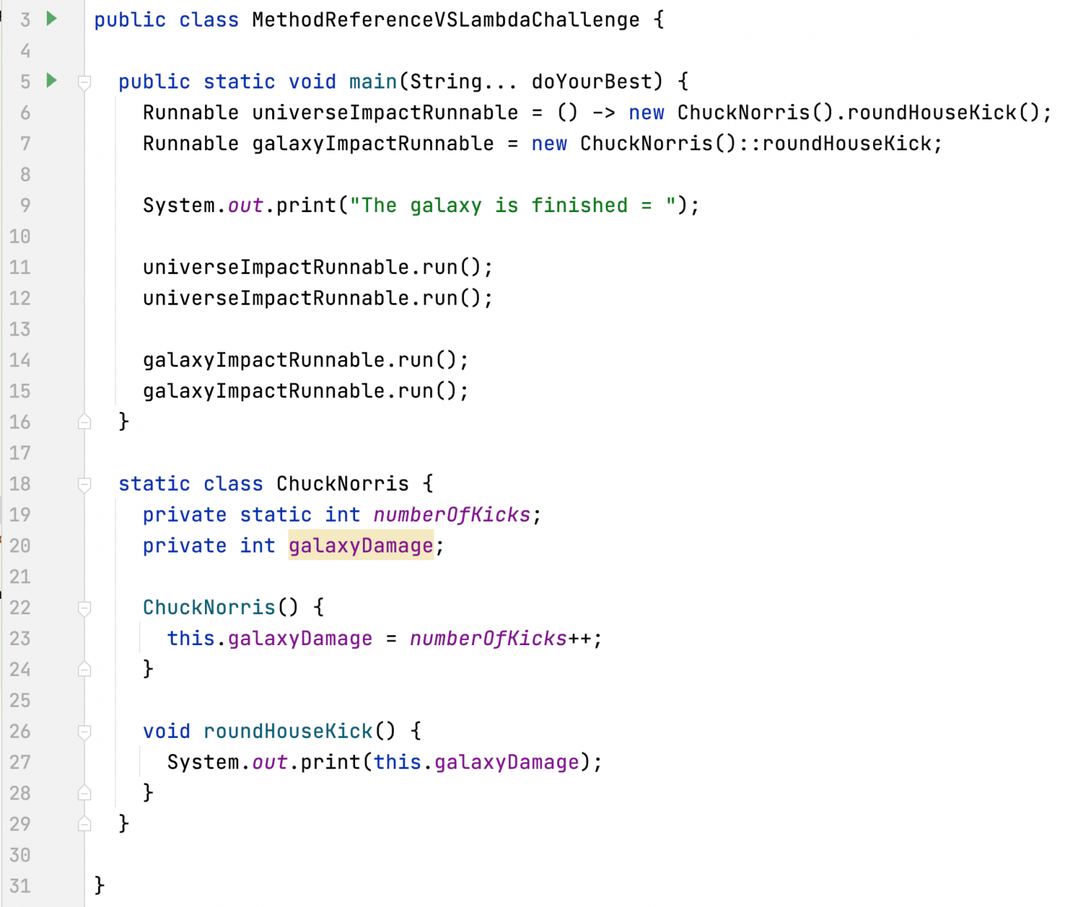 Method Reference VS Lambda Java Challenge