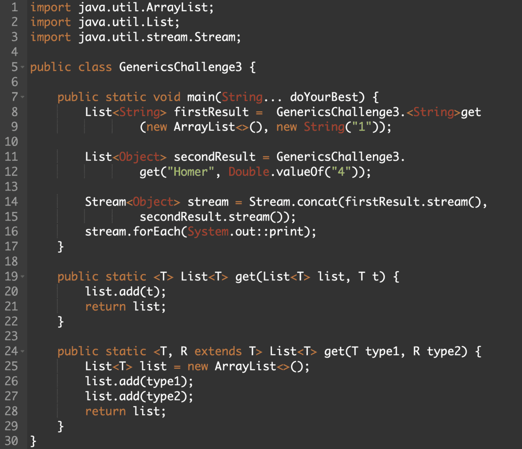 Type Erasure Generics Simpson Java Challenge