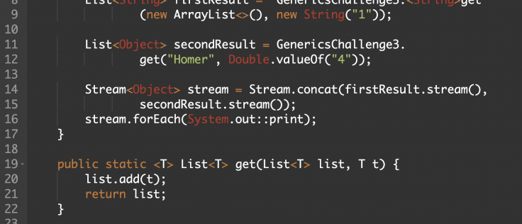 java generics method