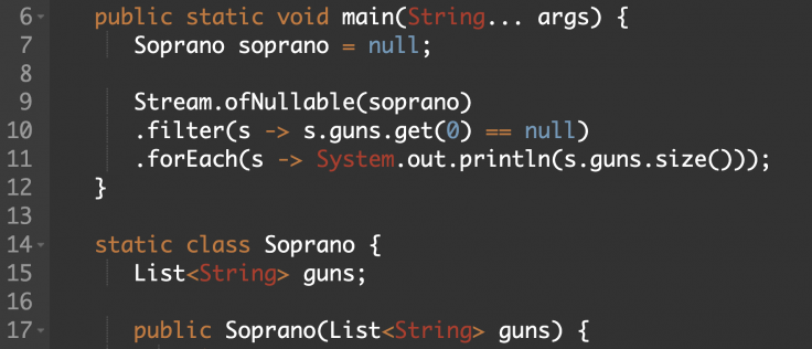 optional ofNullable filter
