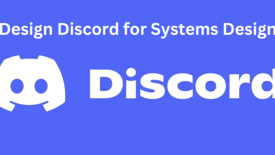 Discord Logo and the headline Design Discord for Systems Design